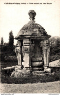 N°27975 Z -cpa Châtillon Coligny -puits Sculpté Par Jean Goujon- - Chatillon Coligny