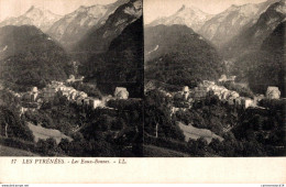 N°28255 Z -carte Stéréoscopique Des Pyrénées  -environs Des Eaux Bonnes- - Estereoscópicas