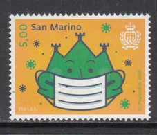 2020 San Marino COVID-19 Health  Complete Set Of 1  MNH @ BELOW FACE VALUE - Neufs