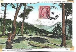 United States & Maximum Card, Rocky Mountain National Park, Mt. Ypsilon, Colorado, Denver, Ed. Sanborn S. Co. (447) - Denver