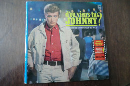 Disque 25 Cm De Johnny Hallyday - D'ou Viens-tu Johnny? - Philips B 76.245 R - France 1963 - Rock