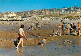 80 - Ault - Onival - La Grande Plage De Sable à Marée Fe Basse - Automobiles - Flamme Postale - CPM - Voir Scans Recto-V - La Mothe Achard