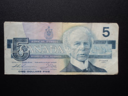 CANADA : 5 DOLLARS   1986    P 95b     TTB - Canada