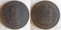 Half Penny Token 1811 – 1815 R Warren The Inventor Of Japan Liquid Blacking , En Cuivre - Buitenlandse Handel, Proeven, Tweede Merken