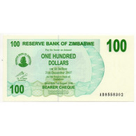 Zimbabwe 100 Dollars 31 Décembre 2007 Pick 42 - Zimbabwe