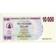 Zimbabwe 10000 Dollars 31 Juillet 2007 Pick 46b - Simbabwe