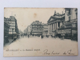 BRUXELLES : Le Boulevard Anspach - 1910 - Avenues, Boulevards
