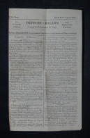 FRANCE - Formulaire Dépêche Ballon De Paris , écrite Du 20 Janvier 1871 - L 153520 - War 1870