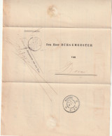 1899 Brief Met Kleinrondstempel Den Ham Naar Borne - Cartas & Documentos