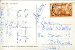 X1226 Ethiopia, Circuled Card 1960 With Stamp Express Motorcyclist,Motorradfahrer, - Motorbikes