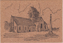 SAINTE-MERE-EGLISE. Carte En Liège - Sainte Mère Eglise