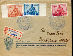 X1228 Slovensko,cover Registered 1942 From Bratislava - Covers & Documents