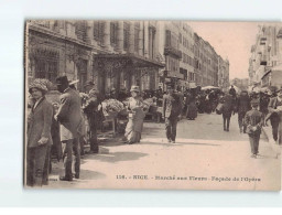 NICE : Marché Aux Fleurs, Façade De L'Opéra - état - Mercadillos