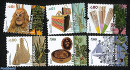 Portugal 2023 Etno Botanica 6v, Mint NH, Nature - Transport - Flowers & Plants - Ships And Boats - Art - Handicrafts - Neufs