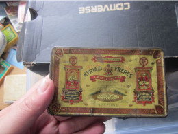 Old Tin Box Kyriazi Freres Cairo Egypt Neptun - Empty Tobacco Boxes