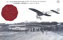 Grande Quinzaine D'aviation De La Baie De Seine - Timbre Gaufré - Meetings