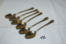 C192 6 Anciennes Cuillère - ALPACCA - Art De La Table - Spoons