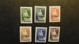 Finnland Ostkarelien Mi. 22/27 */Erstfalz - Local Post Stamps
