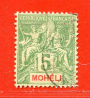 REF097 > MOHELI > Yvert N° 4 Ø Beau Centrage < Oblitéré Dos Visible - Used Ø - Used Stamps