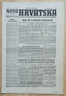 Nova Hrvatska 1944 Br. 44 NDH Croatia Ustasa Newspaper Poglavnik Ante Pavelic Odlikovao Pripadnike Ustaske Vojnice Slunj - Sonstige & Ohne Zuordnung