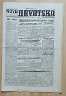 Nova Hrvatska 1944 Br. 93 NDH Croatia Ustasa Newspaper Proslava Drzavne Nezavisnosti Koprivnica, Mostar, Sarajevo - Other & Unclassified