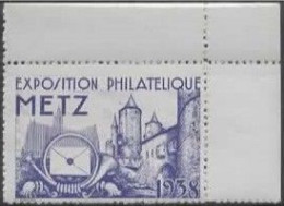 FRANCE :1938: Vignette / Cinderella – Postfris / Neuve / MNH : ## Exposition Philatélique – METZ ## : - Expositions Philatéliques