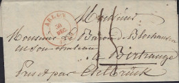 Luxembourg - Luxemburg - Préphilatélie  1840  Monsieur Le Baron De Blockhausen , Birtrange - Ettelbruck - ...-1852 Prephilately