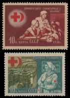 Russia / Sowjetunion 1956 - Mi-Nr. 1831-1832 ** - MNH - Rotes Kreuz / Red Cross - Neufs