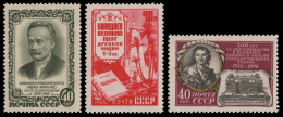 Russia / Sowjetunion 1956 - Mi-Nr. 1904, 1905 & 1906 ** - MNH - 3 Ausgaben - Neufs