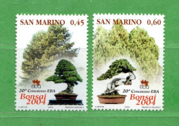 San. MARINO **- 2004 - BONSAI. Unif.1985/86. - Unused Stamps