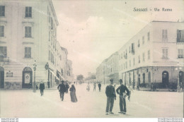 S522 Cartolina Sassari Citta' Via Roma 1916 - Sassari