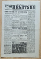 Nova Hrvatska 1944 Br. 86 NDH Croatia Ustasa Newspaper Ustaski Sastanak U Sabornici - Autres & Non Classés