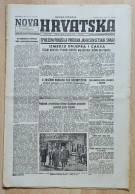 Nova Hrvatska 1944 Br. 80 NDH Croatia Ustasa Newspaper Poglavnik Na Sljemenu, Rafael Boban Crna Legija - Other & Unclassified