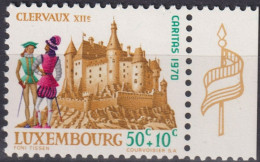 1970 Luxemburg CARITAS, Castle "Clervaux" (12th Century) ** Mi:LU 814, Sn:LU B276, Yt:LU 764, Sg:LU 862 - Nuevos