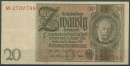 Dt. Reich 20 Reichsmark 1929, DEU-184a Serie D/M, Gebraucht (K1503) - 20 Mark