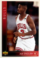 415 Jo Jo English - Chicago Bulls - Carte Upper Deck NBA 1993 - Sonstige & Ohne Zuordnung