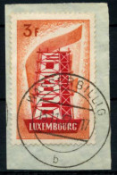 LUXEMBURG 1956 Nr 556 Zentrisch Gestempelt Briefstück X74B746 - Used Stamps