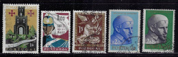 PORTUGAL  1962  SCOTT#878,880,883,909,911  USED - Used Stamps