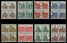 BERLIN DS D-BAUW. 1 Nr 242-249 Zentrisch Gestempelt VIERERBL X74B962 - Oblitérés