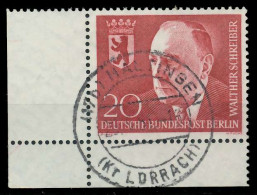 BERLIN 1960 Nr 192 Zentrisch Gestempelt ECKE-ULI X7E8416 - Oblitérés