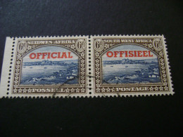 South West Africa - 1951 6d Official Transposed Bilingual Pair (SG O27a) - Used - Südwestafrika (1923-1990)