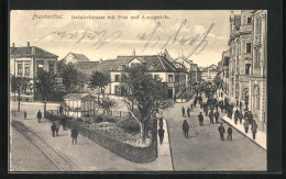 AK Frankenthal, Bahnhofstrasse Mit Post Und Amtsgericht - Frankenthal