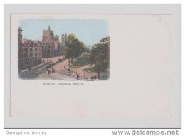 BRISTOL  College Green EARLY UNDIVIDED BACK COLOURED POSTCARD UNUSED Précurseur - Bristol