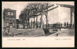 AK Weesp, Dubbele Brug  - Weesp