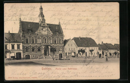 AK Dahlen, Markt Mit Rathaus  - Dahlen