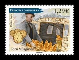 Andorra (FR) 2024 Mih. 926 Forn Vilagines Bakery. Bread. Automobile MNH ** - Ungebraucht