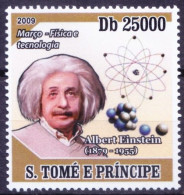 Sao Tome 2009 MNH, Einstein, Nobel Physics, Science - Albert Einstein
