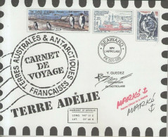 TAAF: Carnet De Voyage N°C.308 - Libretti