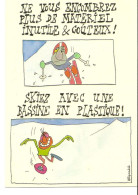 CPM - HUMOUR - SKI - ILLUSTRATEUR FILIPANDRE - SKIEZ AVEC UNE BASSINE EN PLASTIQUE - Filipandre