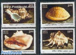 India 1998 Shells 4v, Mint NH, Nature - Shells & Crustaceans - Unused Stamps